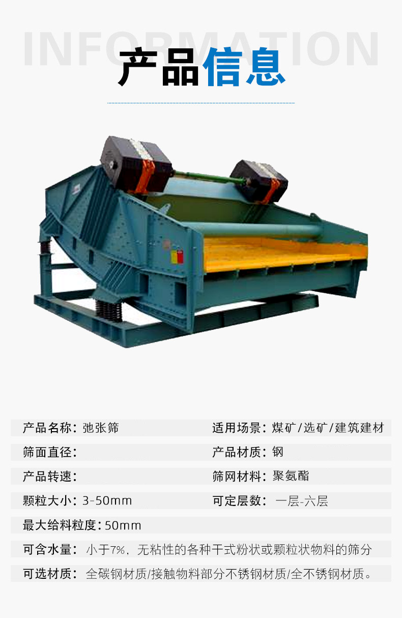 矿用弛张筛产品介绍